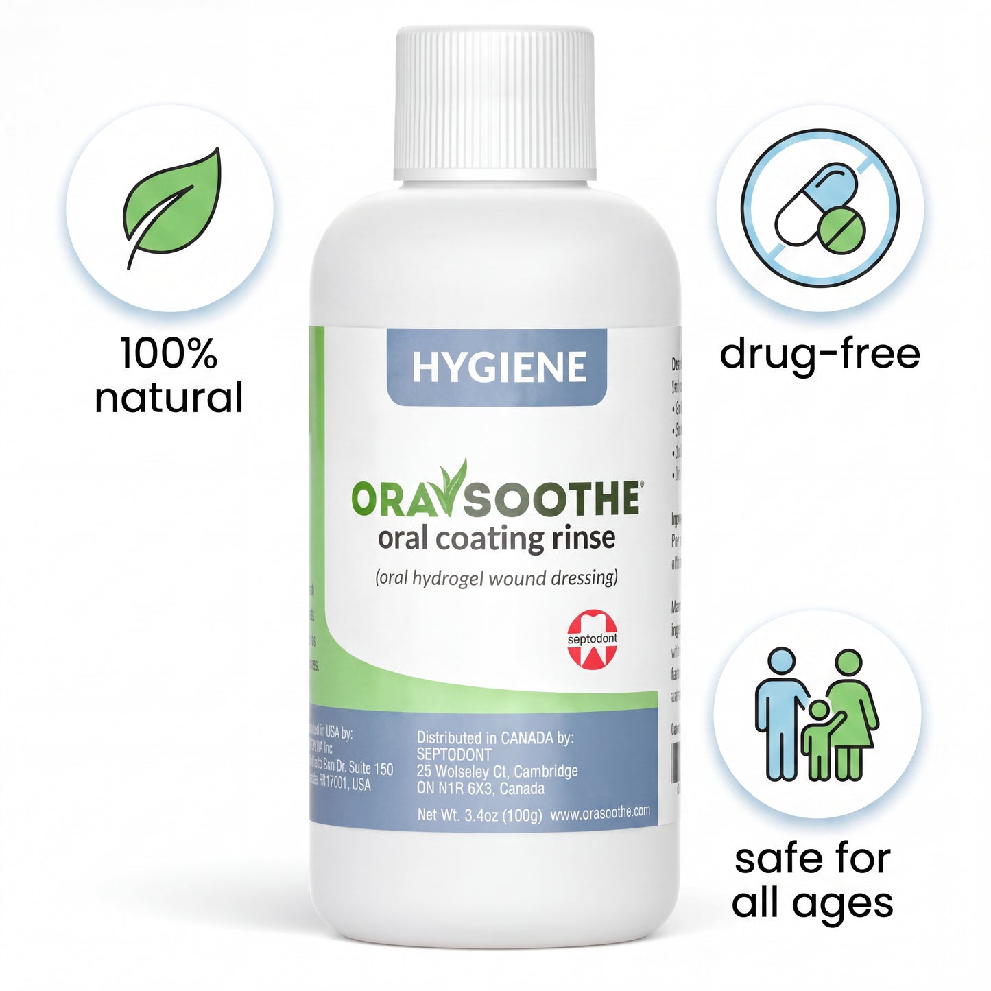 Orasoothe Sockit Gel Syringe & Hygiene Oral Coating Rinse Bundle