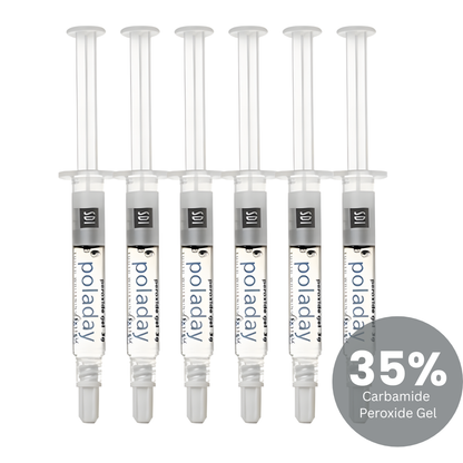 PolaDay CP 35% Carbamide Peroxide Teeth Whitening Gel: 1.3ml Refill Syringes Whitening Oral Gel