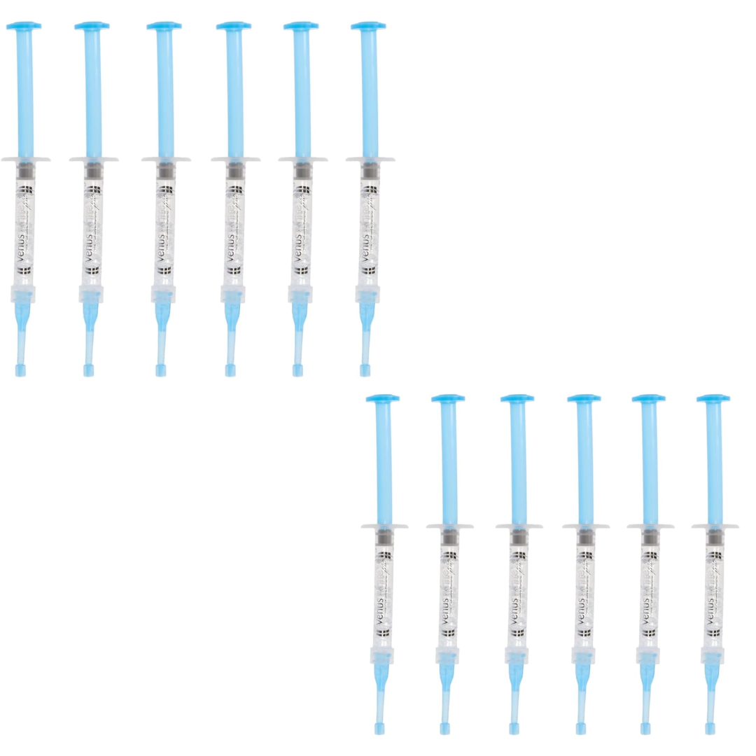 Venus White Pro 22% Carbamide Peroxide Whitening Gel: 1.2ml Syringe Refill Syringes with Clear Zipper Pouch