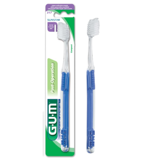 GUM Delicate Post-Surgical Operation Toothbrush 317, Ultra Gentle Bristles