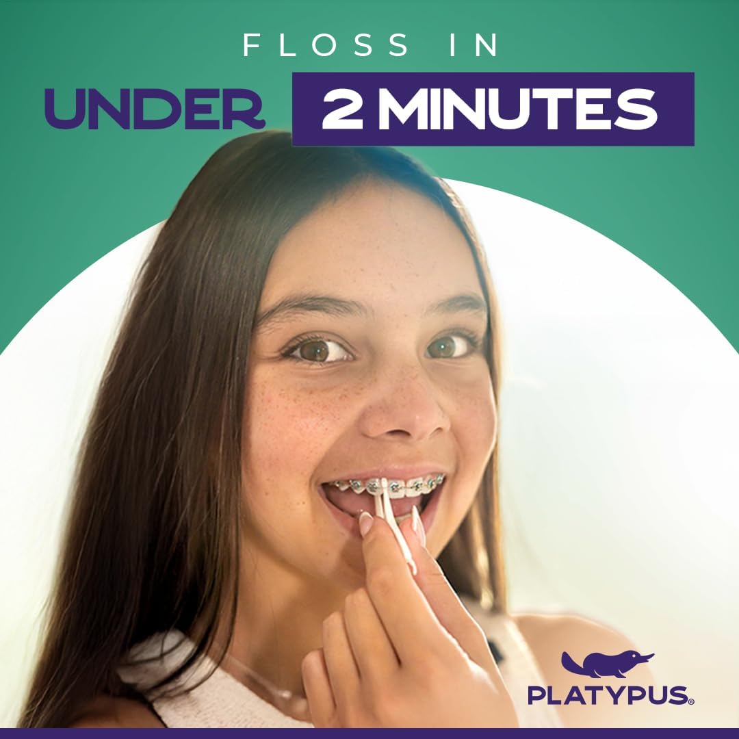 60 Pack: Platypus Orthodontic Floss Picks