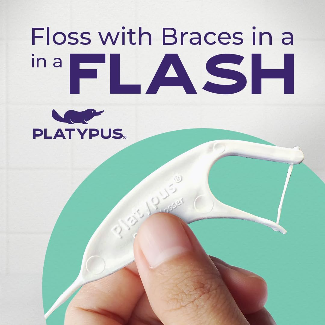 60 Pack: Platypus Orthodontic Floss Picks